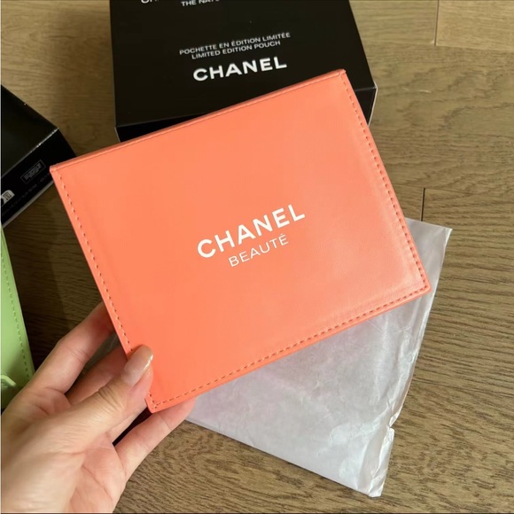 Other - Chanel Beauté Coral Pouch